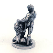 Samson Vs Lion hand-poured 999+ silver statue by Gold Spartan