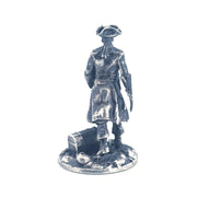 Pirate hand-poured 999+ silver statue by Gold Spartan