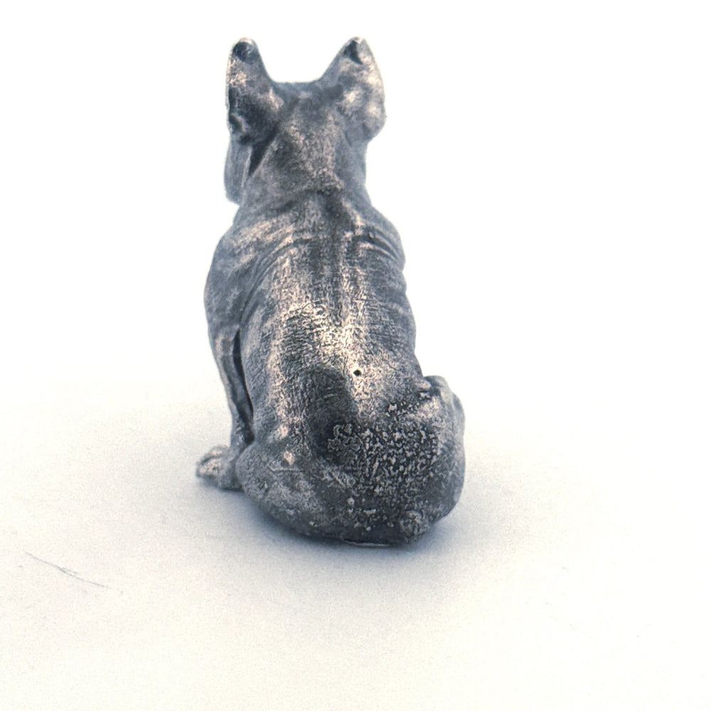 French Bulldog hand-poured 999+ silver statue by Gold Spartan