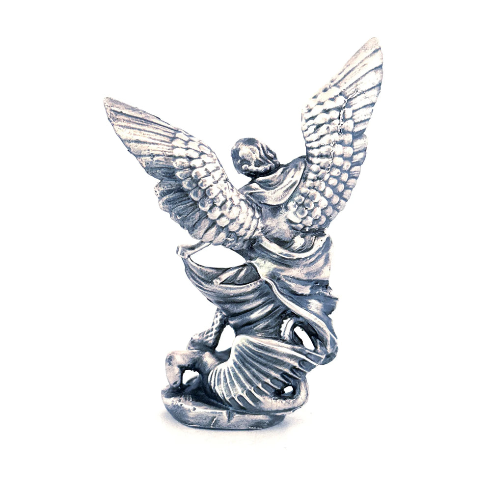 Archangel Michael V3 hand-poured 999+ silver statue by Gold Spartan