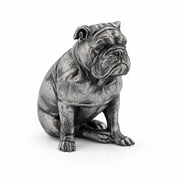 Bulldog hand-poured 999+ silver statue by Gold Spartan