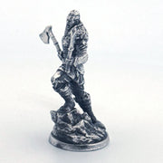 Viking hand-poured 999+ silver statue by Gold Spartan