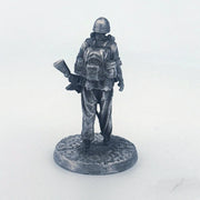 Soldier - Marching hand-poured 999+ silver statue by Gold Spartan
