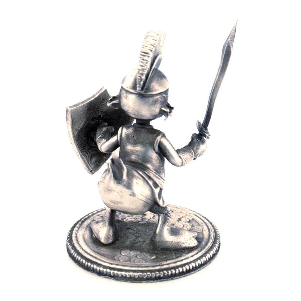 Spartan Duck hand-poured 999+ silver statue by Gold Spartan
