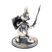 Spartan Duck hand-poured 999+ silver statue by Gold Spartan