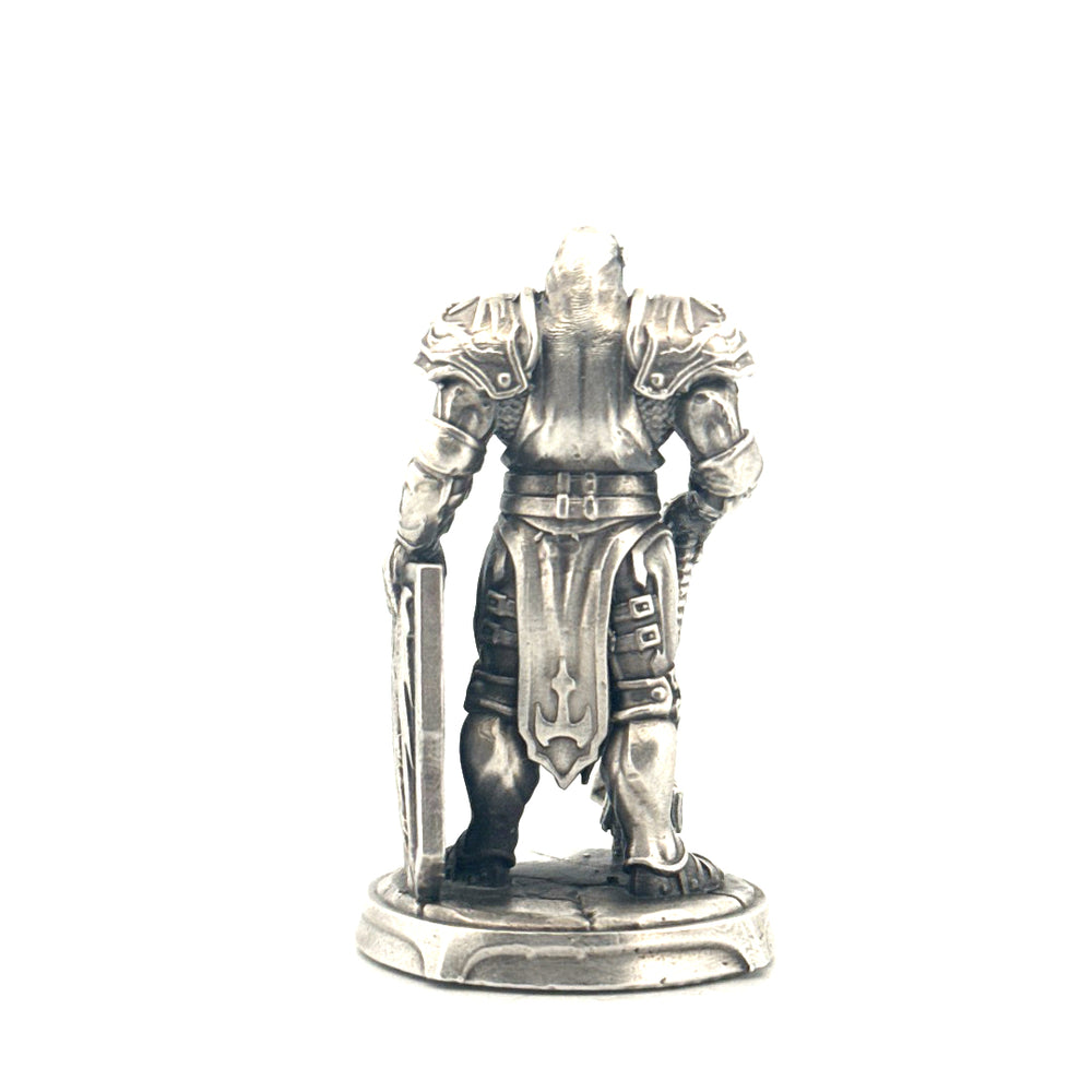 Cleric hand-poured 999+ silver statue by Gold Spartan
