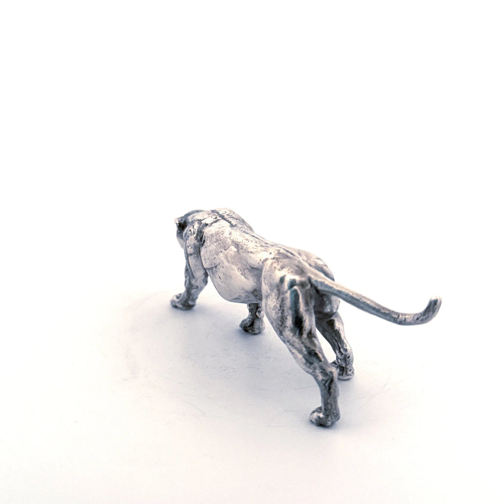 Cougar hand-poured 999+ silver statue by Gold Spartan