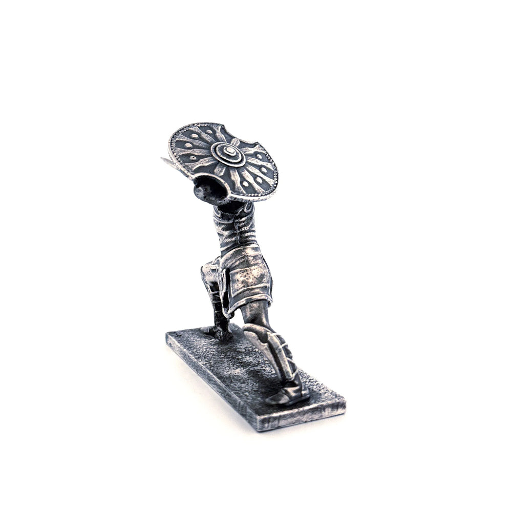 Achilles hand-poured 999+ silver statue by Gold Spartan