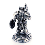 Dwarf Warrior hand-poured 999+ silver statue by Gold Spartan