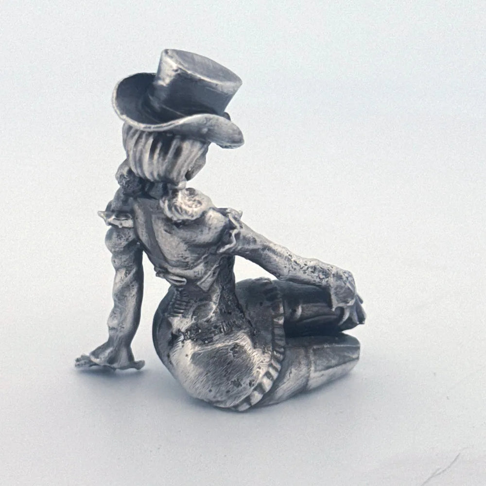 Steampunk Girl hand-poured 999+ silver statue by Gold Spartan
