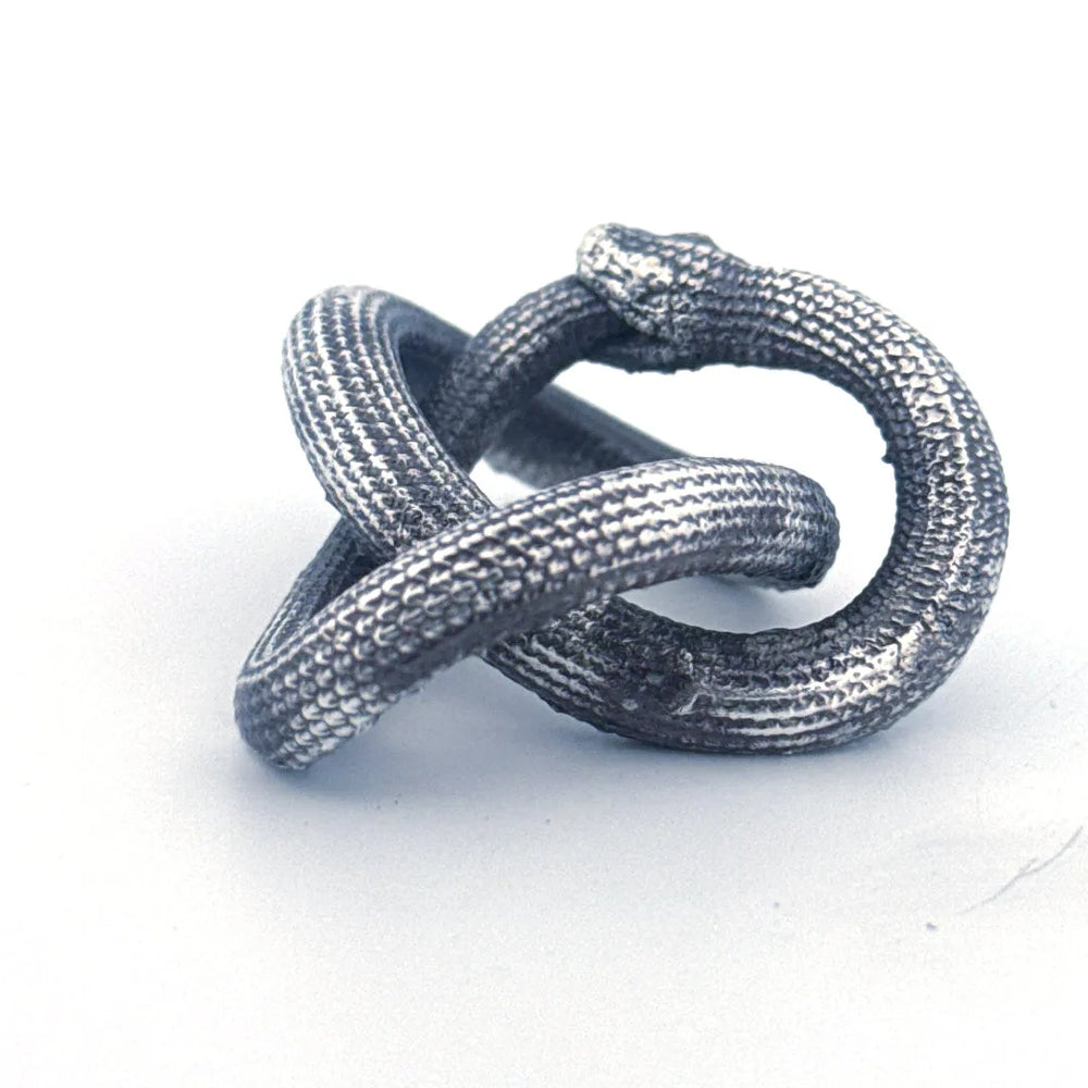 Ouroboros hand-poured 999+ silver statue by Gold Spartan