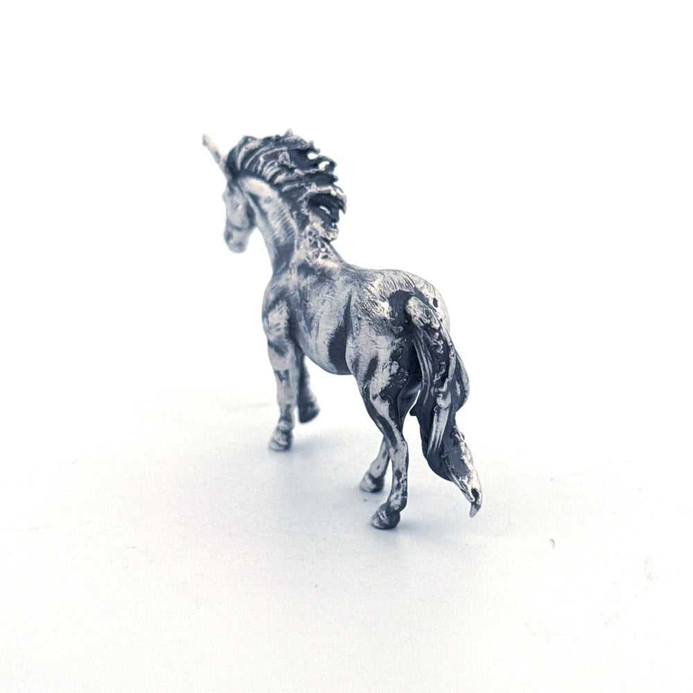 Unicorn hand-poured 999+ silver statue by Gold Spartan