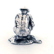 Prospector hand-poured 999+ silver statue by Gold Spartan