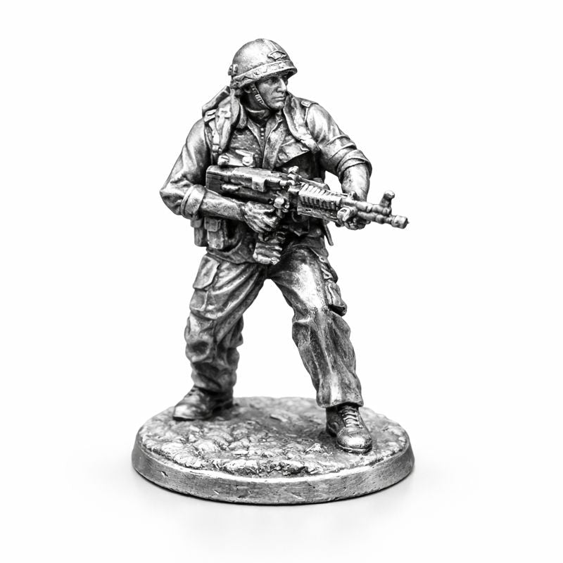 6pc Soldier Set hand-poured 999+ silver statue by Gold Spartan
