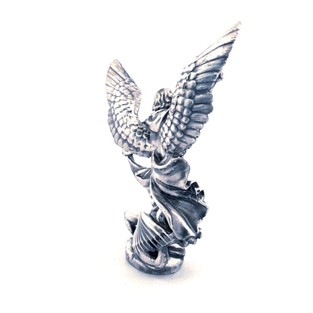 Archangel Michael V3 hand-poured 999+ silver statue by Gold Spartan