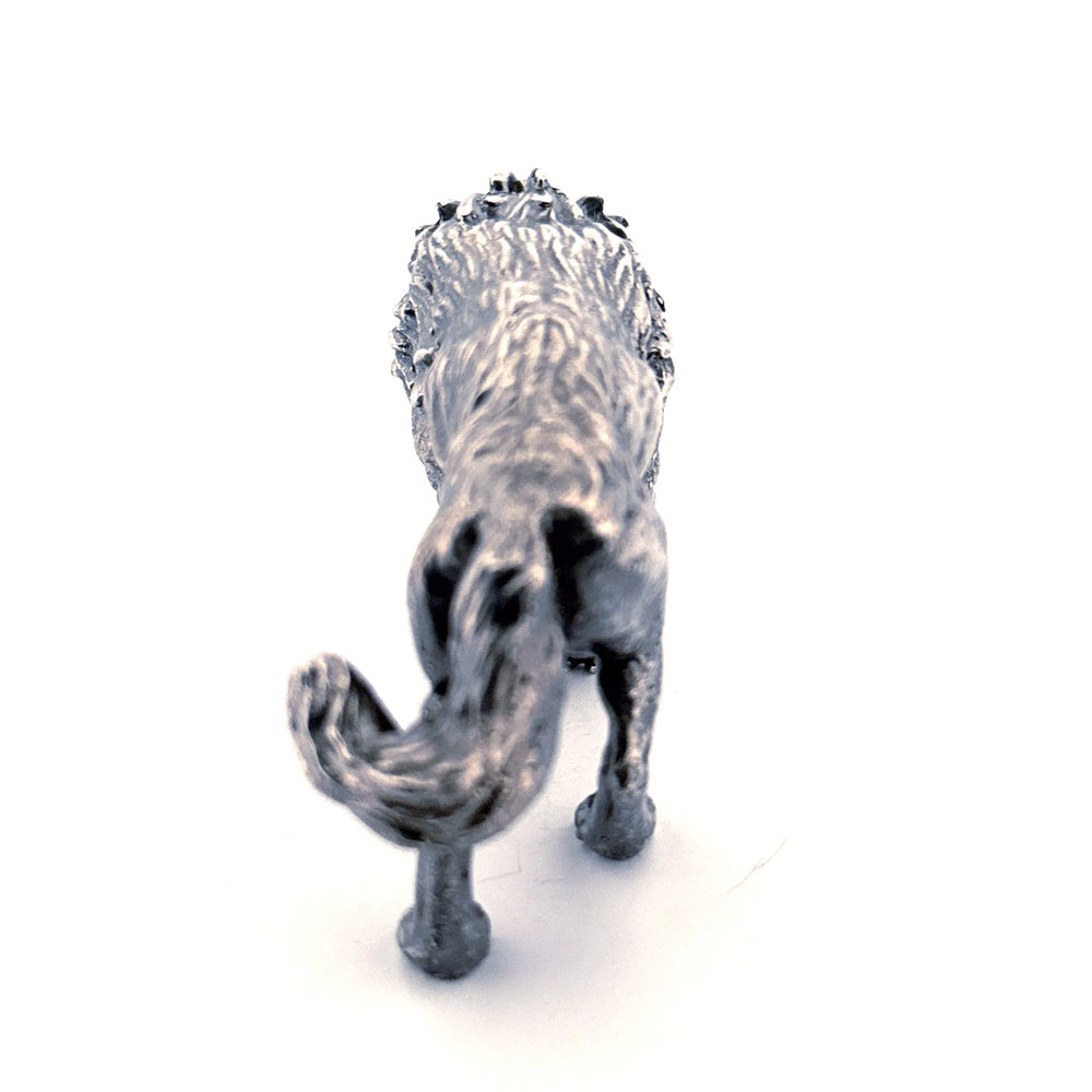 Dire Wolf hand-poured 999+ silver statue by Gold Spartan