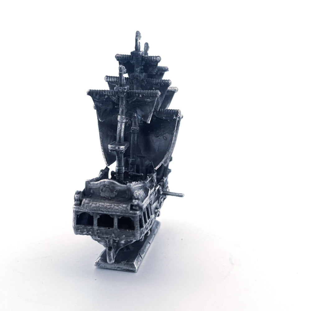 Pirate Ship V2 hand-poured 999+ silver statue by Gold Spartan