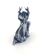 Good Luck Dragon hand-poured 999+ silver statue by Gold Spartan