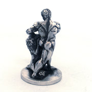 Samson Vs Lion hand-poured 999+ silver statue by Gold Spartan