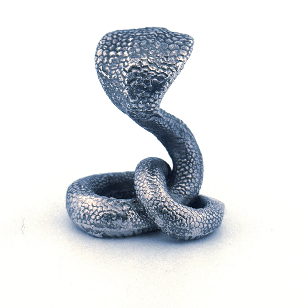 Cobra V3 hand-poured 999+ silver statue by Gold Spartan