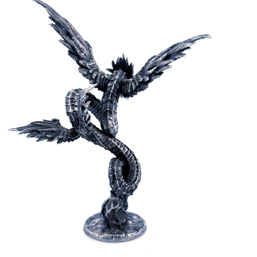 Quetzalcoatl hand-poured 999+ silver statue by Gold Spartan