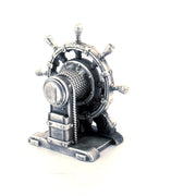 The Pirate's Wheel hand-poured 999+ silver statue by Gold Spartan