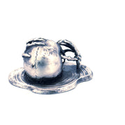 Black Sails Skull hand-poured 999+ silver statue by Gold Spartan