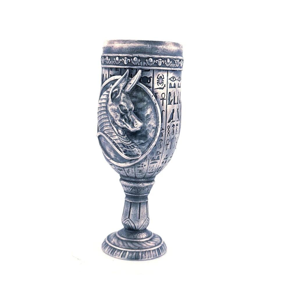 Anubis Chalice hand-poured 999+ silver statue by Gold Spartan