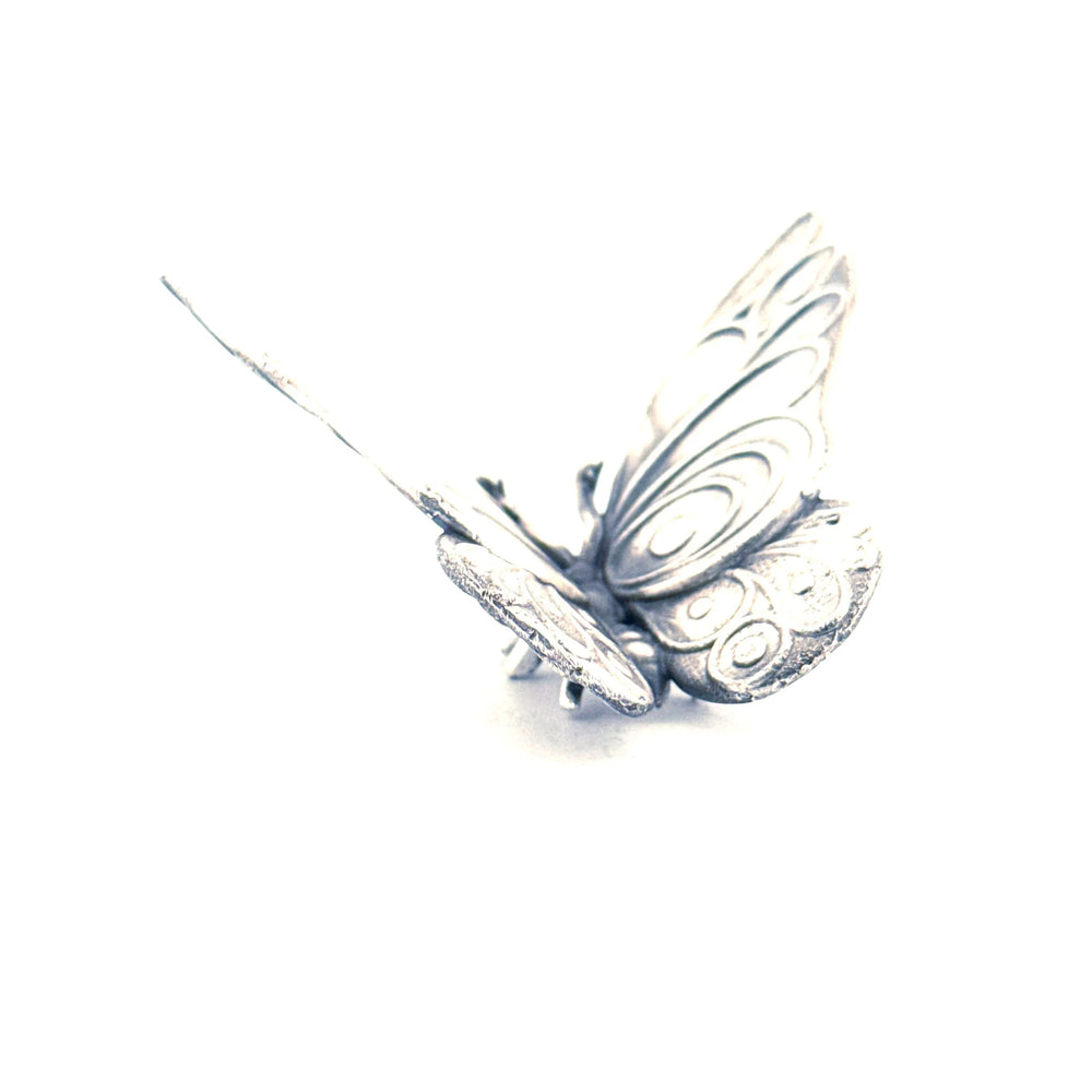 Butterfly hand-poured 999+ silver statue by Gold Spartan