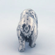 Bear hand-poured 999+ silver statue by Gold Spartan