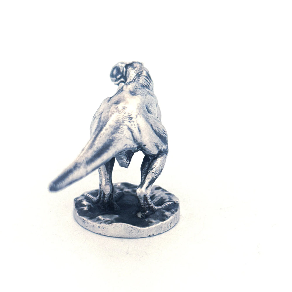 Tyrannosaurus Rex hand-poured 999+ silver statue by Gold Spartan