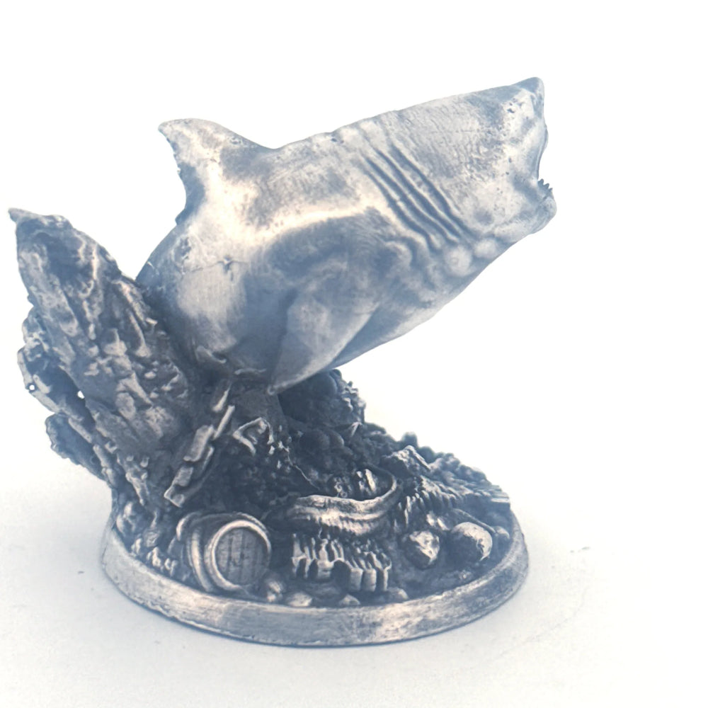 Shark V2 hand-poured 999+ silver statue by Gold Spartan