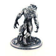 Werewolf hand-poured 999+ silver statue by Gold Spartan