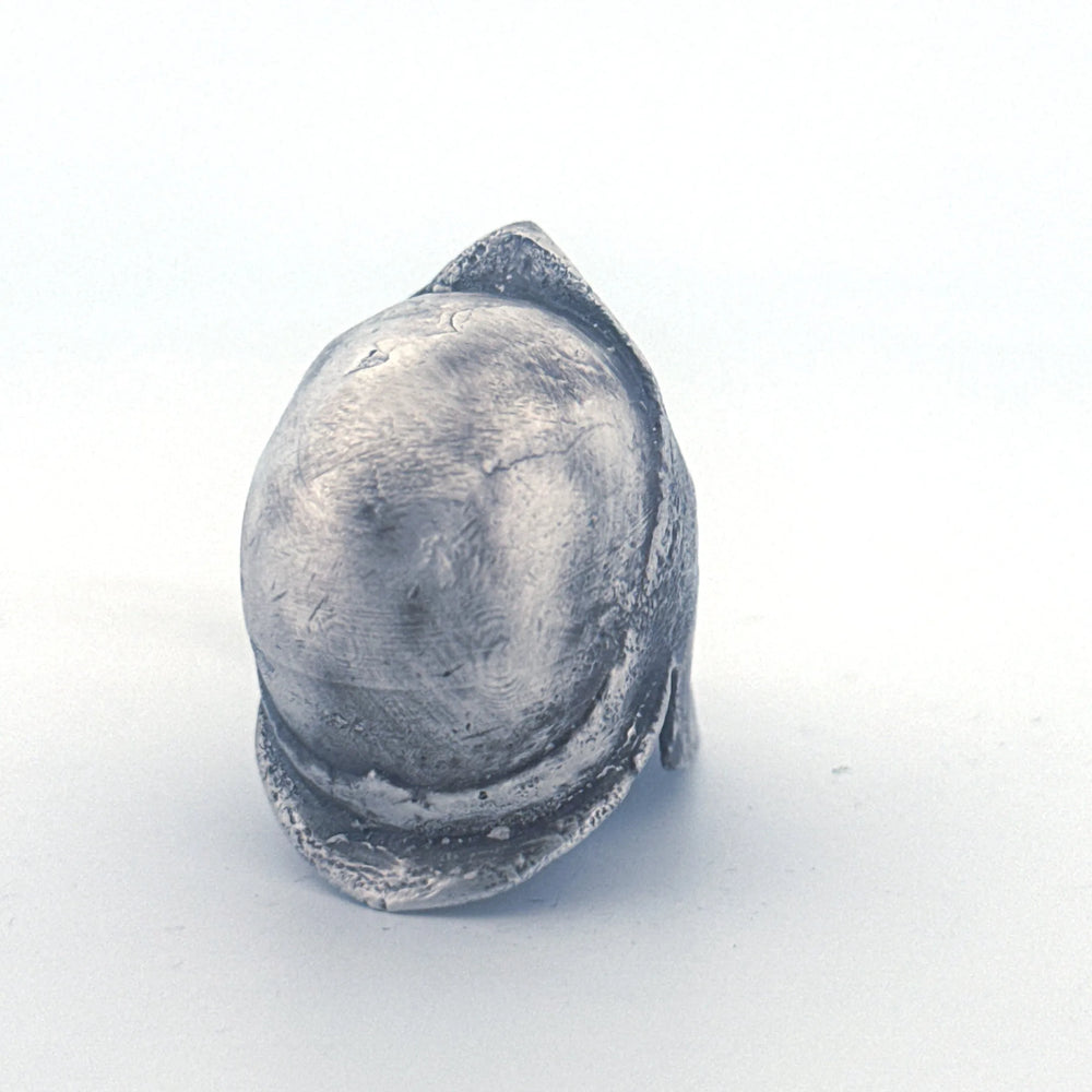 Spartan Helmet hand-poured 999+ silver statue by Gold Spartan