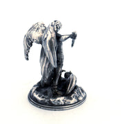 Archangel Michael hand-poured 999+ silver statue by Gold Spartan