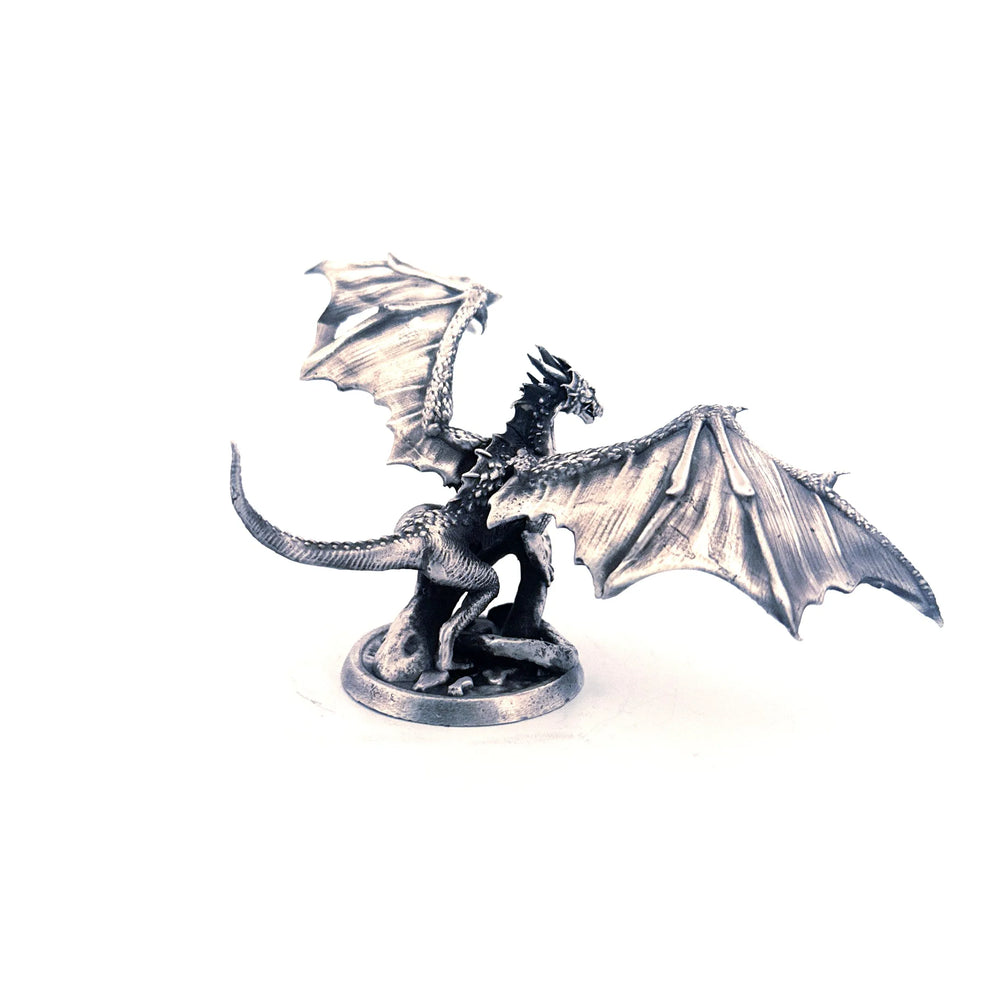 Dragon King hand-poured 999+ silver statue by Gold Spartan