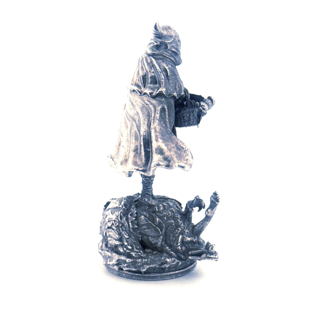 Red Riding Hood hand-poured 999+ silver statue by Gold Spartan