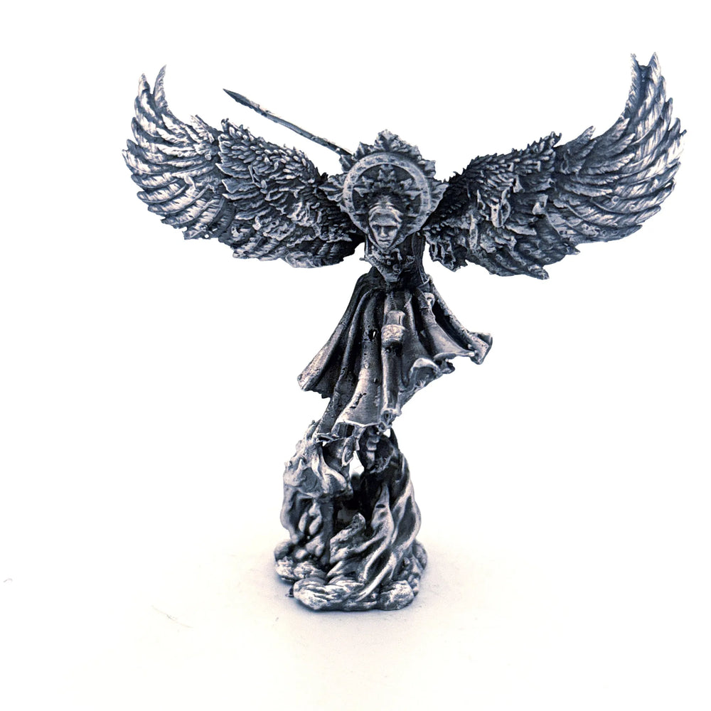 Archangel hand-poured 999+ silver statue by Gold Spartan