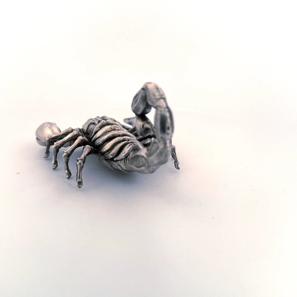 Scorpion hand-poured 999+ silver statue by Gold Spartan