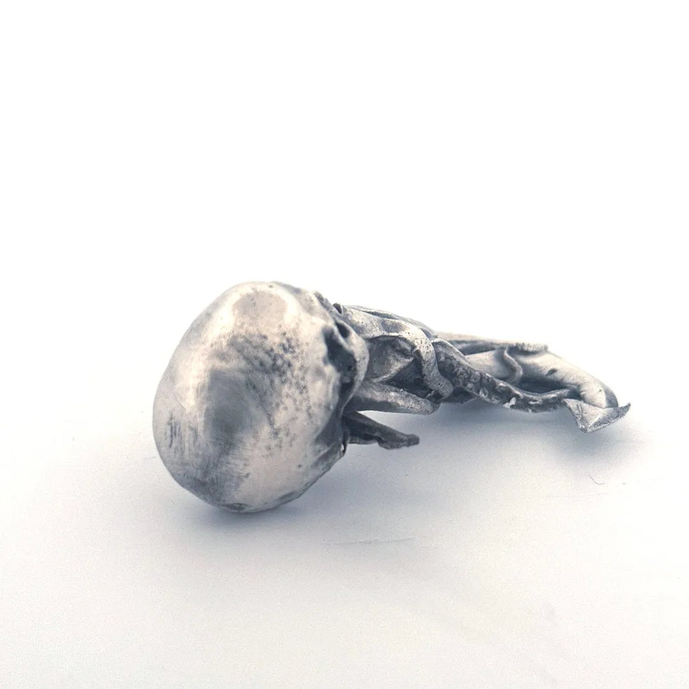 Skull Anchor hand-poured 999+ silver statue by Gold Spartan