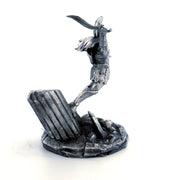 Spartan Attack hand-poured 999+ silver statue by Gold Spartan