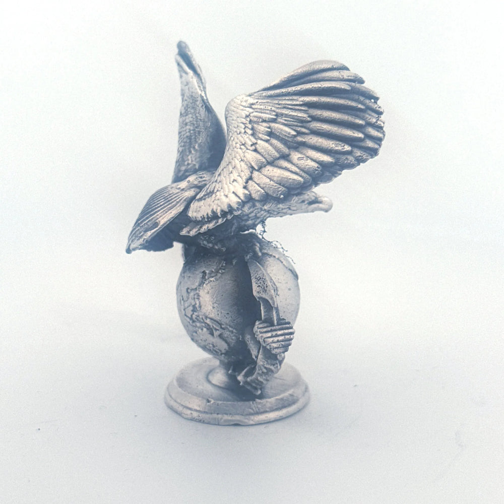 Marine's Logo hand-poured 999+ silver statue by Gold Spartan