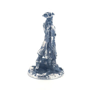 Pirate hand-poured 999+ silver statue by Gold Spartan