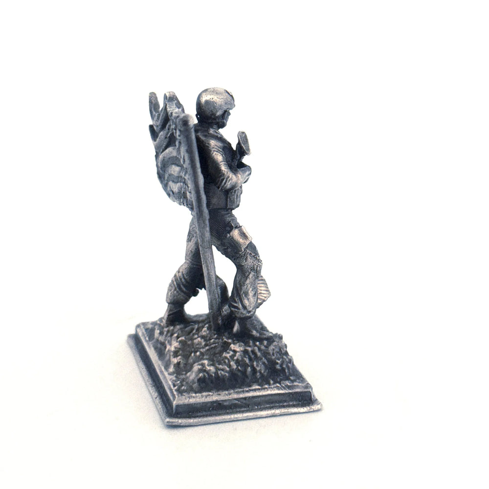 Don't Tread On Me Series 4 (Marine) hand-poured 999+ silver statue by Gold Spartan