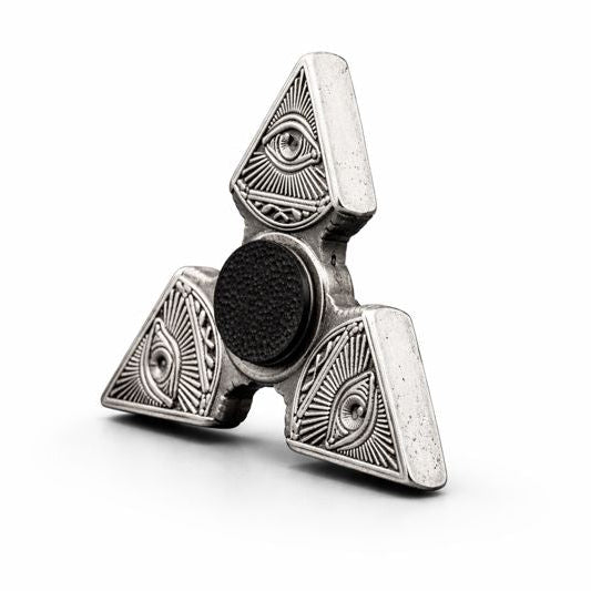 Illuminati Fidget Spinner hand-poured 999+ silver statue by Gold Spartan