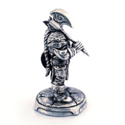 Dwarf Warrior hand-poured 999+ silver statue by Gold Spartan