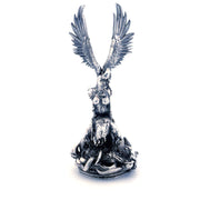 Angel & Demon hand-poured 999+ silver statue by Gold Spartan