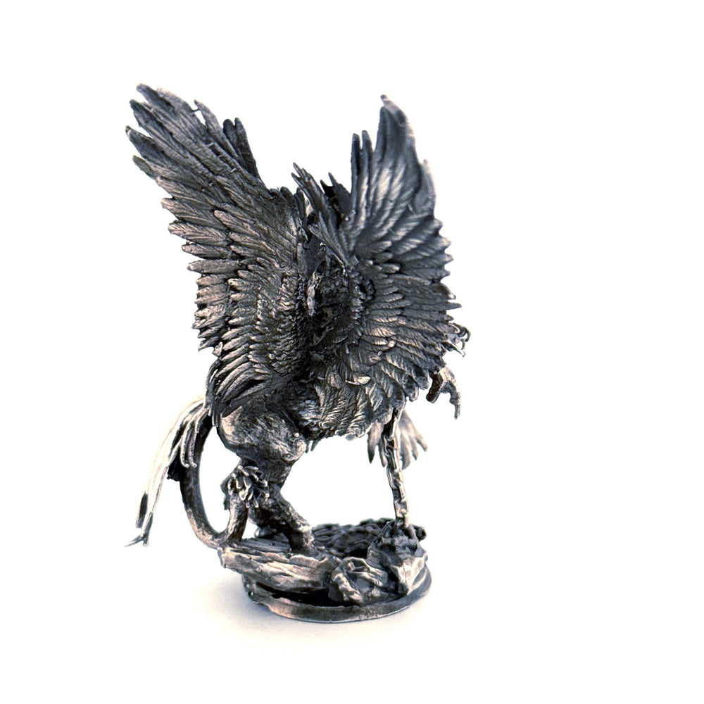 Griffin hand-poured 999+ silver statue by Gold Spartan