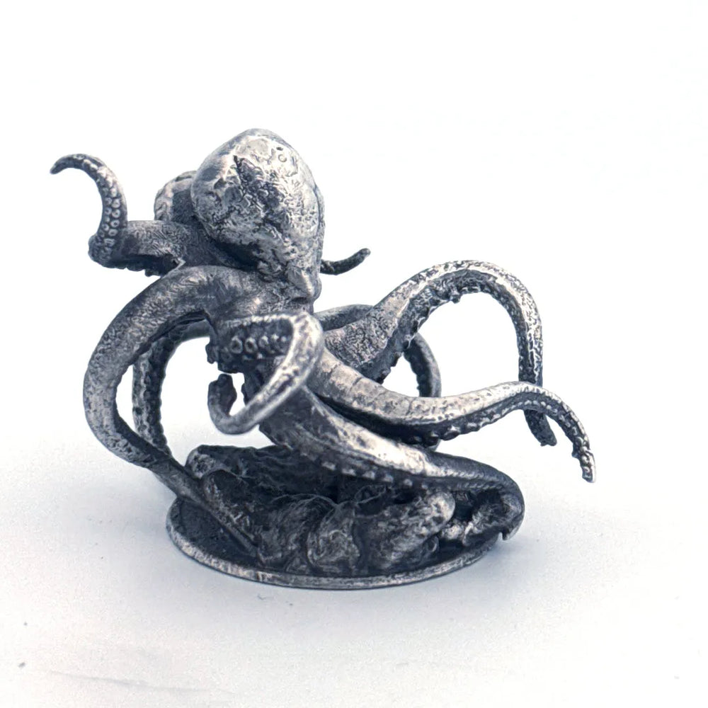The Kraken hand-poured 999+ silver statue by Gold Spartan