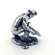 Prospector hand-poured 999+ silver statue by Gold Spartan